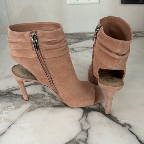Dusty Rose Suede Heels - Picture 3 of 3